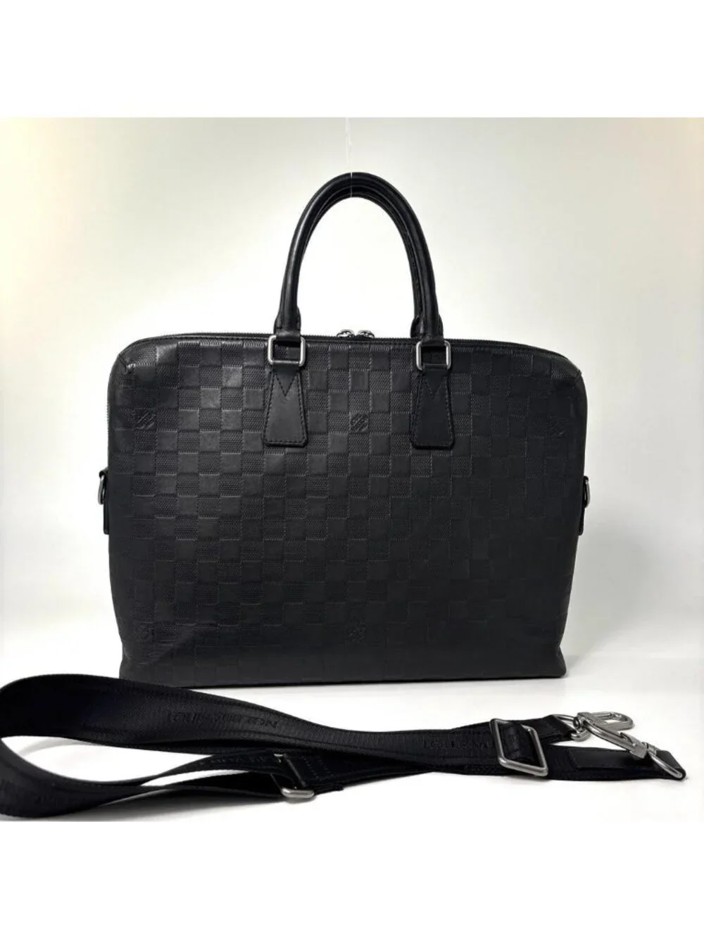 Louis Vuitton Super Damier Infini Business Bag Black